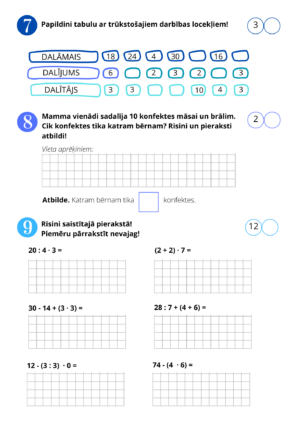 Matemātika 2. klase (pavasaris)