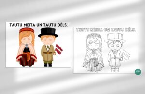 Latvija. Tautu dēls un tautu meita. Tautastērps.