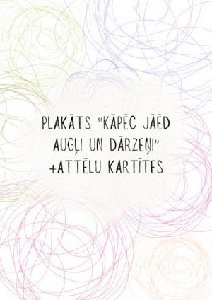 Plakāts “Kāpēc jāēd augļi un dārzeņi?” + attēlu kartītes