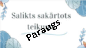 Salikts sakārtots teikums 5.klase.