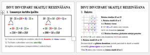 Divciparu skaitļa reizināšana un dalīšana ar divciparu sk.