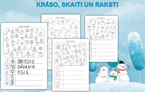 Ziemassvētki. Krāso, skaiti un raksti.