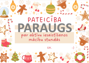 Pateicības skolēniem Ziemassvētkos