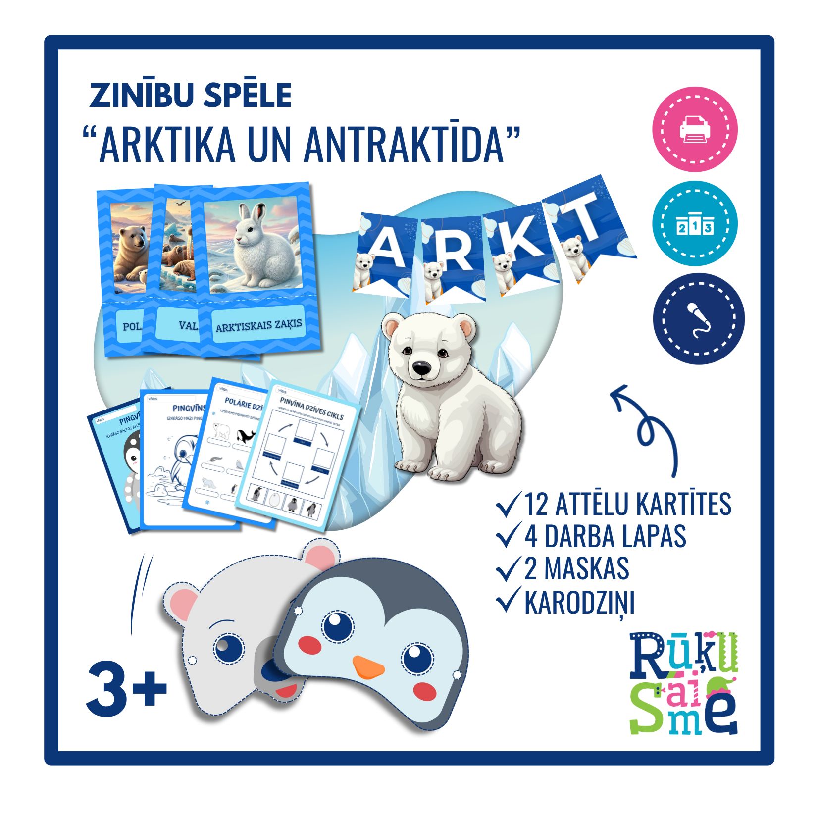 Materiāls “ARKTIKA UN ANTRAKTĪDA” – par ziemu, polārie