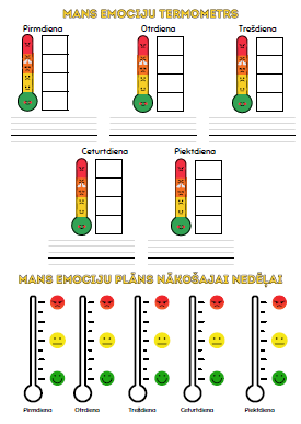 Darba lapa audzināšanas stundai – emocijas un vērtības