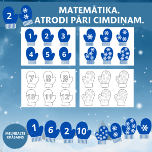 MATEMĀTIKA. ATRODI PĀRI CIMDIŅAM.