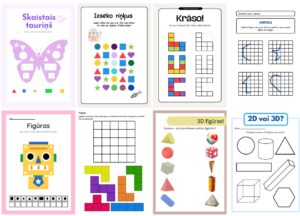 Figūras. Darba burtnīciņa pirmsskola/sākumskola