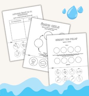 Pasaules ūdens diena!-3 darba lapas