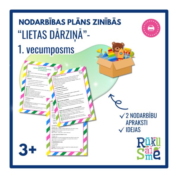 Nodarbības plāns “LIETAS DĀRZIŅĀ”- rotaļlietas, valoda Nodarbības plāns “LIETAS DĀRZIŅĀ”- rotaļlietas, valoda