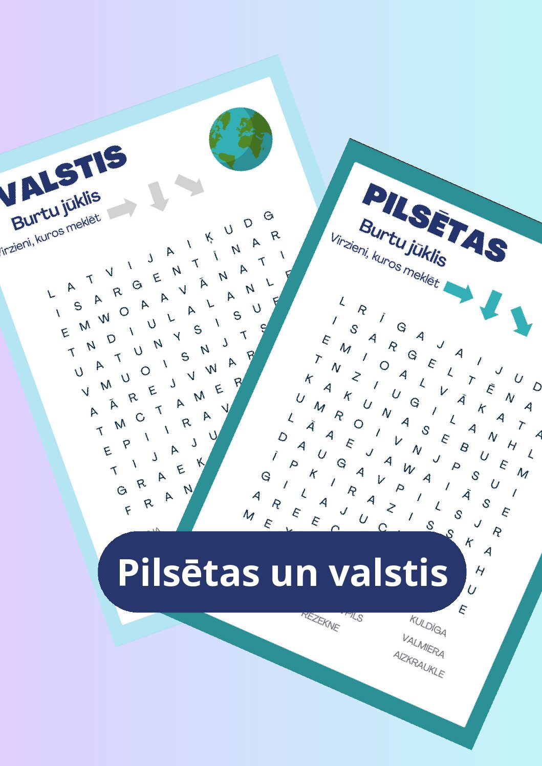 Pilsētas un valstis-burtu jūklis