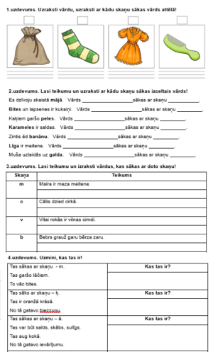 PIRMĀ SKAŅA DAŽĀDI UZDEVUMI.