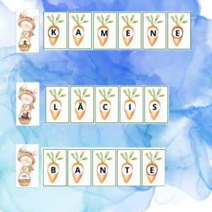 Kas zaķītim groziņā?