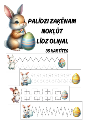 Palīdzi zaķēnam nokļūt līdz oliņai.