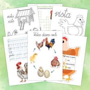 Vistas un olas – materiālu komplekts Lieldienām