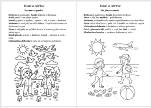 Darba lapu komplekts “Izlasi un izkrāso!” (6 lapas)