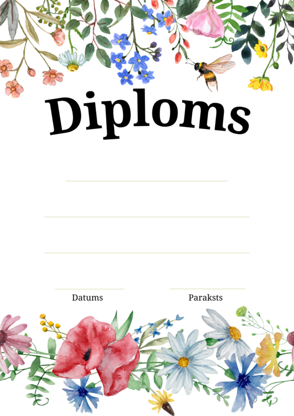 Diploms Raksts PĻAVAS ZIEDI | DIPLOMS - ATZINĪBAS - PATEICĪBAS - Mācību materiāli