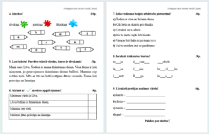 Pārbaudes darbs latviešu valodā_1.klase