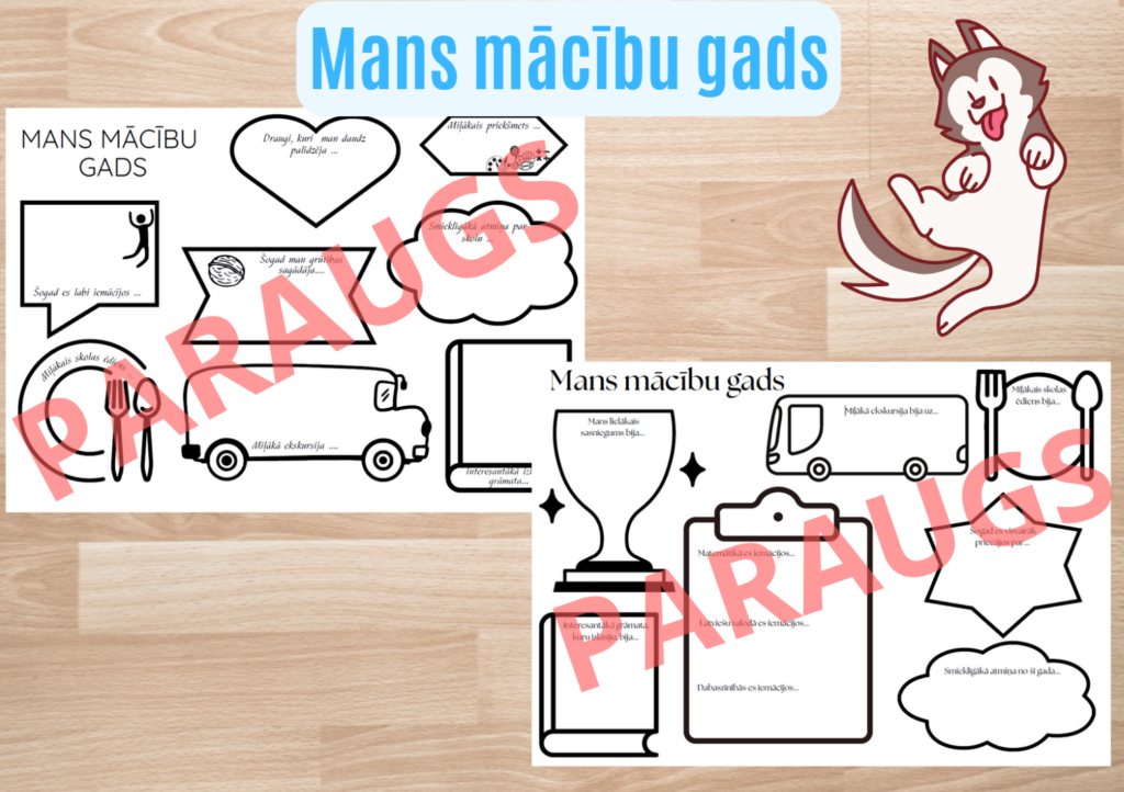Mans mācību gads – Mācību materiāli