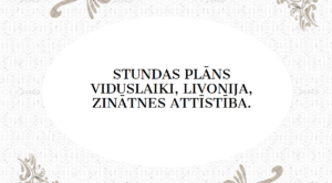 SP Viduslaiki, Livonija, zinātnes attīstība.