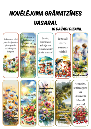 Novēlējuma grāmatzīmes vasarai.
