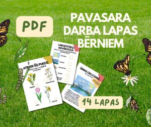 Pavasara Darba Lapas bērniem | 14 PDF aktivitātes