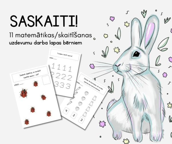 Saskaiti Latvijas dzīvniekus un mācies ciparus (1–9), 4-6g.v Saskaiti Latvijas dzīvniekus un mācies ciparus (1–9), 4-6g.v
