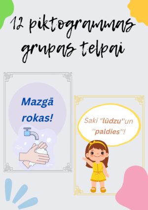 12 piktogrammas pirmsskolai