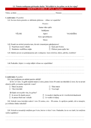 2.2. TND: Kā atšķirt to, ko gribas, no tā, ko vajag?