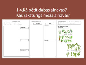 1.4.Kā pētīt dabas ainavas? Kas raksturīgs meža ainavai?