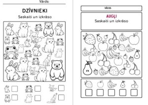 Saskaiti un izkrāso! Ciparu apguve!