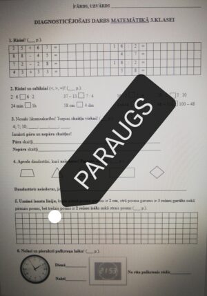 DD matemātikā 3.klasei.