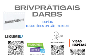 Brīvprātīgā darba iespējas jauniešiem