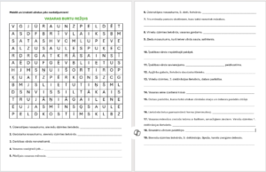 Vasaras burtu režģis