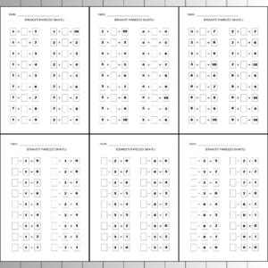 Saskaitīšana un atņemšana līdz 10