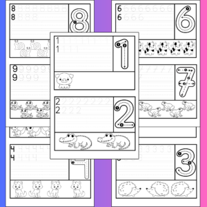 Skaitļu rakstīšana no 0 līdz 9