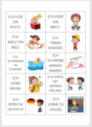 Vāciski: Darbība Teikumā