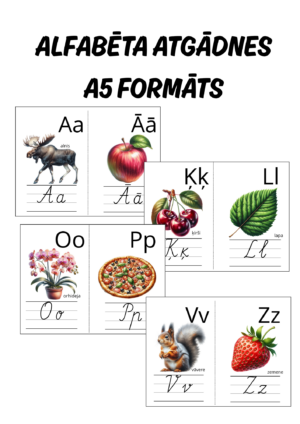 Alfabēta atgādnes A5 formāts