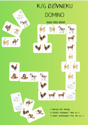 DOMINO – k/g vārda sākumā – dzīvnieki
