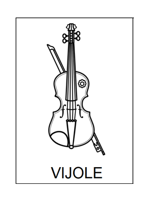 MŪZIKAS INSTRUMENTI KRĀSOJAMĀS KARTĪTES