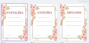 Diploms, pateicība,atzinība