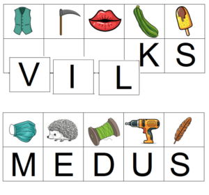 LASĪŠANA UN RAKSTĪŠANA PIRMIE VĀRDI