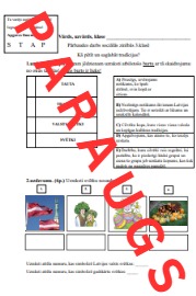 3.2. Kā pētīt un saglabāt tradīcijas? Pārbaudes darbs.