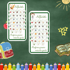 Alfabēta grāmatzīmes.