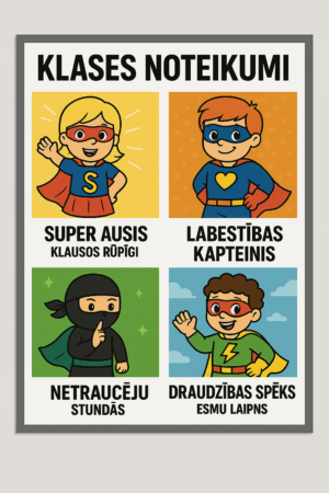 Citādāki klases noteikumi. Supervaroņu temats.