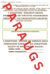 3.1. Augļu vai dārzeņu salātu gatavošanās PD veidlapa.