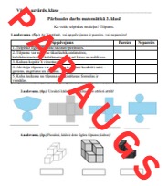 3.7. Kā veido telpiskus modeļus? Tilpums. Pārbaudes darbs.