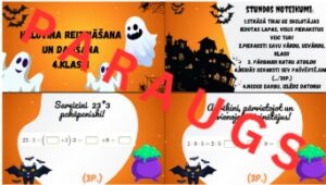 4.2. Kā daudzciparu skaitļus * un : ar vienc. sk.? Halovīns!