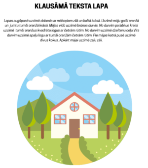 Klausīšanās teksts un darba lapa