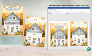 Personalizējams plakāts-Zinību diena | Word fails | Sākumsk.