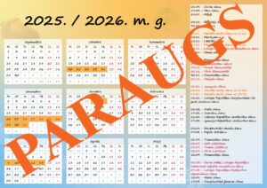 Kalendārs 2025./2026. mācību gadam